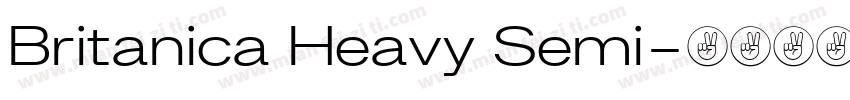 Britanica Heavy Semi字体转换